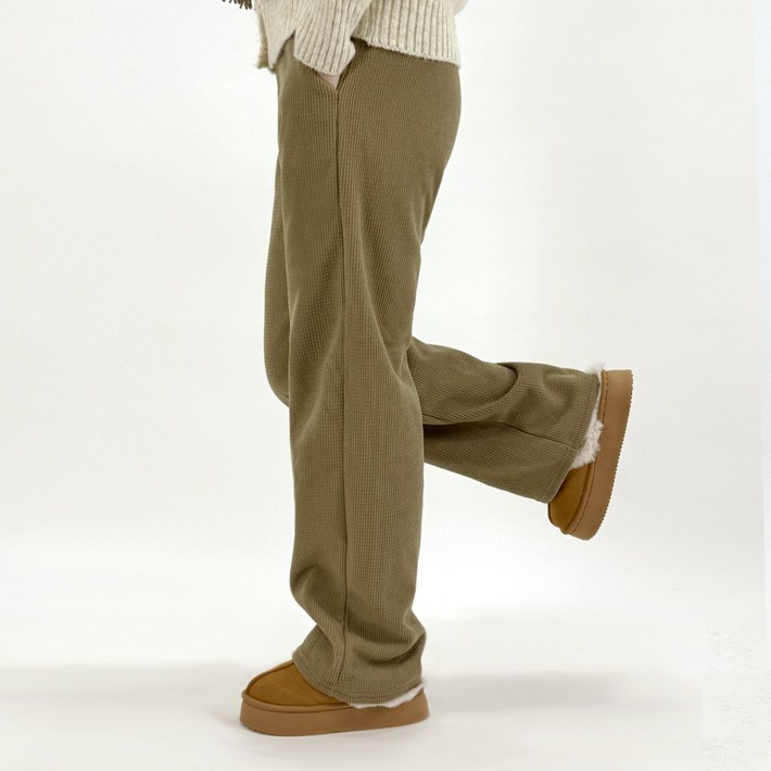 디알엠 여성 밴딩 기모 팝골덴 바지