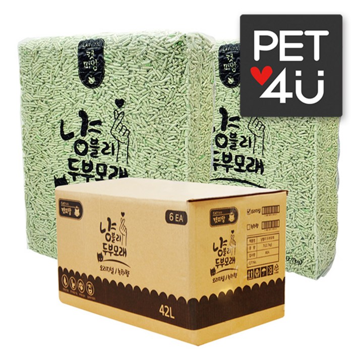 캣피앙 냥블리 고양이 두부모래 녹차 2.7kg7L x 6개, 6개, 녹차
