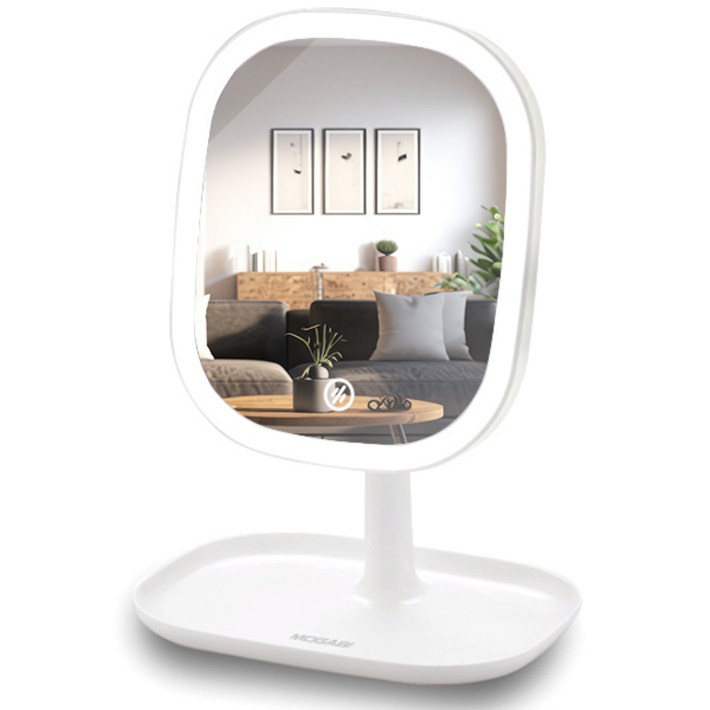 모가비 충전식 LED 스마트 조명 거울