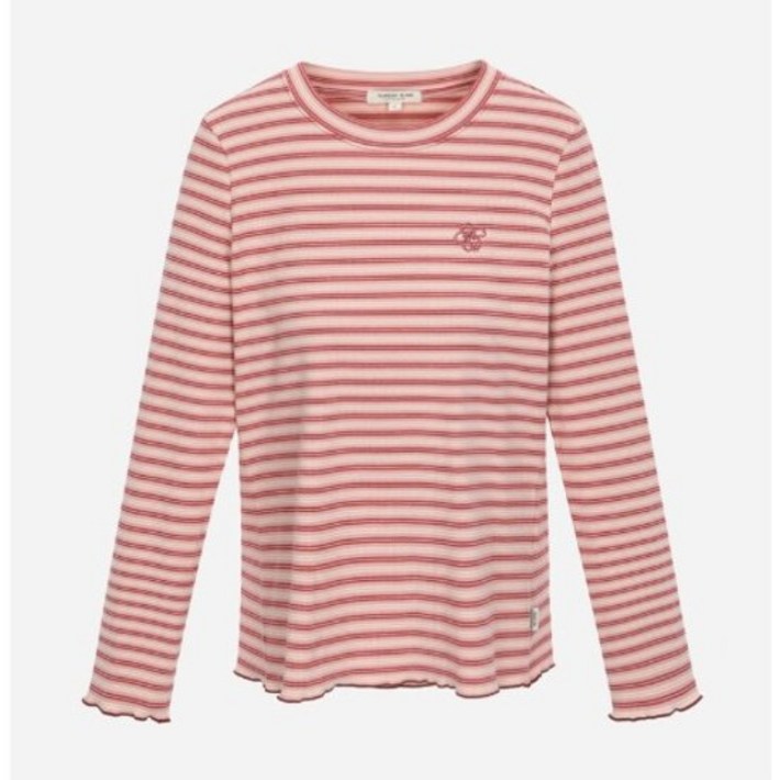 써스데이아일랜드 멀티 스트라이프 자수 티셔츠 T256MTS144W 2560874