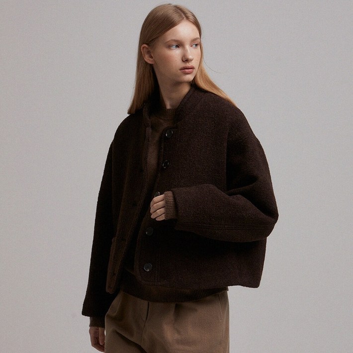 라르고 Rough half coat brown