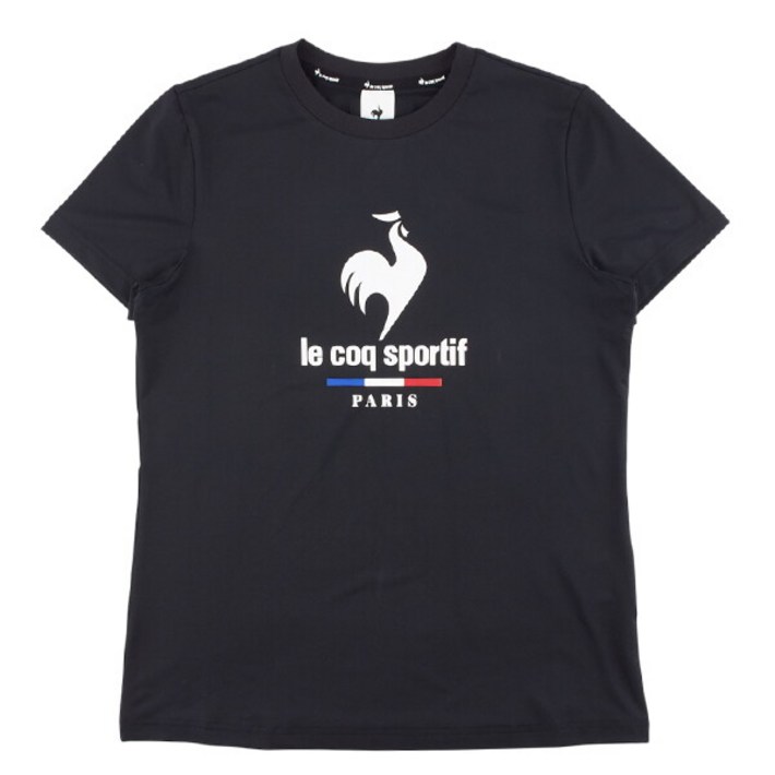 엄브로 르꼬끄 레귤러핏 로고 폴리 싱글 반팔티 QQ123TRS31 BLK