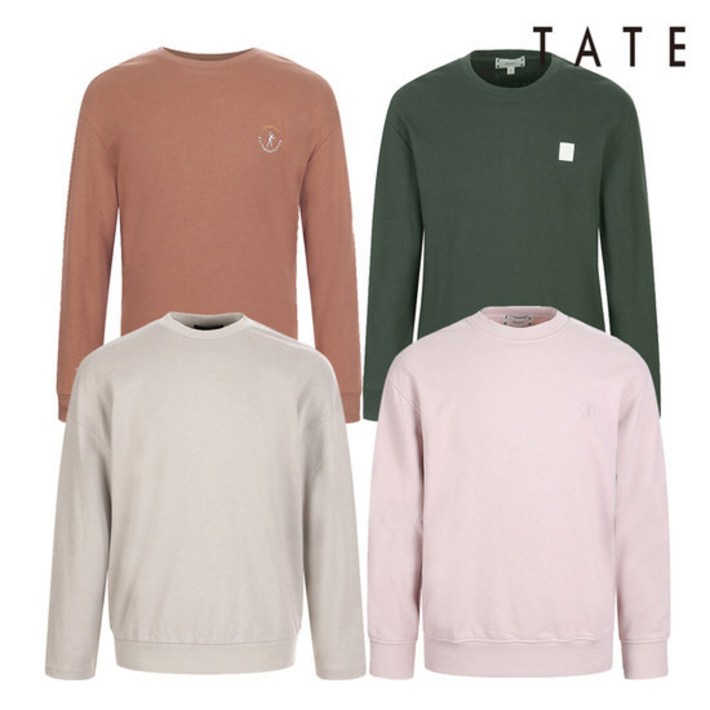 TATE 남녀공용 맨투맨 티셔츠 4종 택1 755908