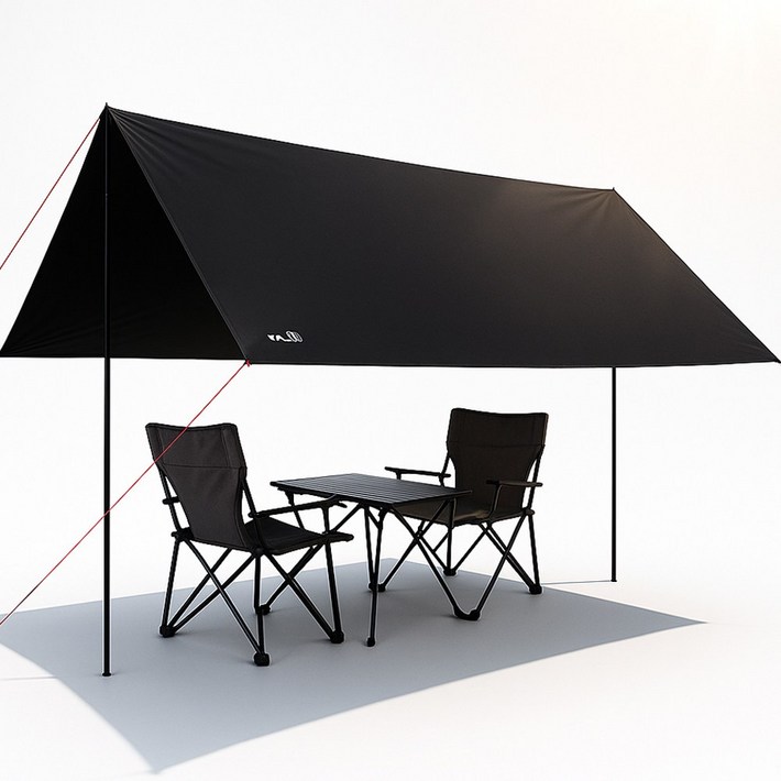 자피스 캠핑 방수 자외선차단 블랙코팅 타프, 고급 방수타프 블랙코팅