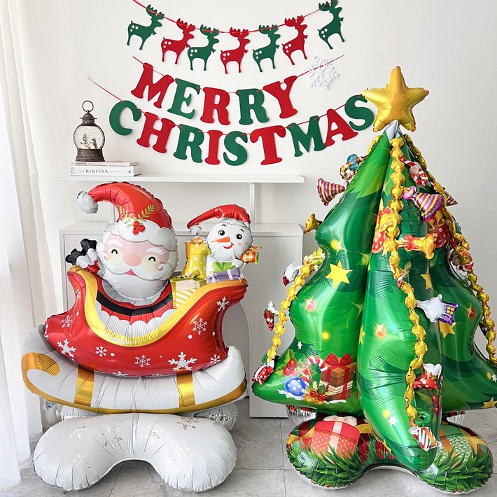 하피블리 대형 크리스마스 풍선 가랜드 세트, 크리스마스 가랜드A