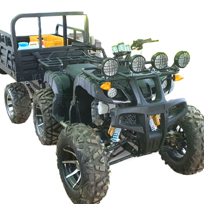 베리아므 농업용 트레일러추가 4륜 오토바이 ATV 수륙양용차 사발이 산악 미니 소형 바이크, 250cc 12인치바퀴중량트레일러