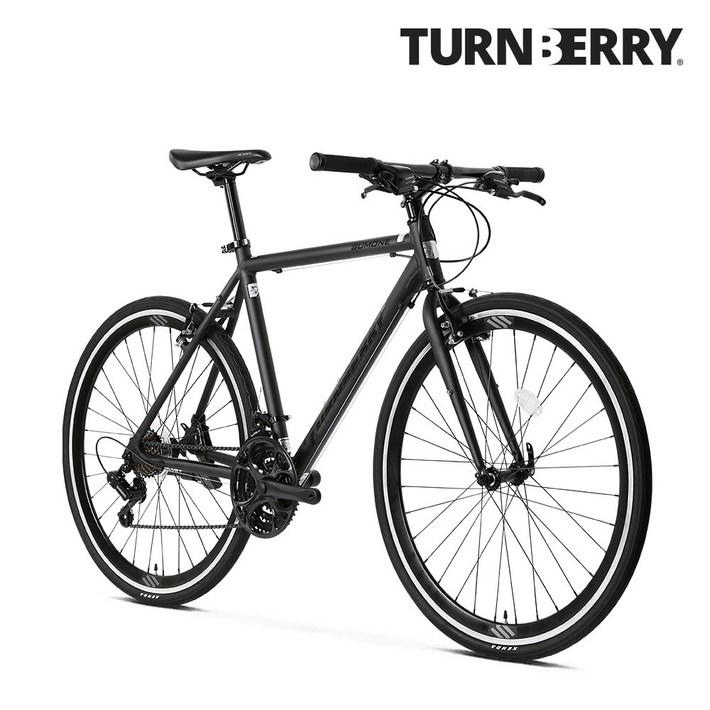 무료완조립 알톤 턴베리 썸원 하이브리드 자전거 시마노 21단 700C 알루미늄 출퇴근 자전거, 블랙530