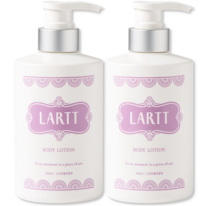 라르트 고보습 아토피 건선 건성용 바디로션 스위트플로랄향, 2개, 500ml