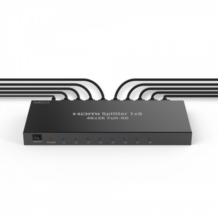 NEXTU NEXT1008SP4K 18 HDMI 모니터 영상 분배기 NEXTU NEXT1008SP4K 18 HDMI 모니터 영상 분배기