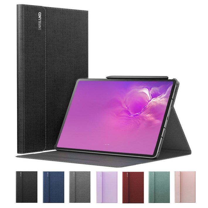 VISBYH 비스비 갤럭시탭 S10라이트 북커버 케이스  10단각도조절 S펜수납 360도 완벽보호