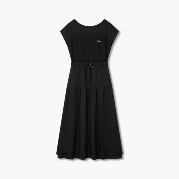 보브배색 플레어 슬리브리스 원피스7155237005Y