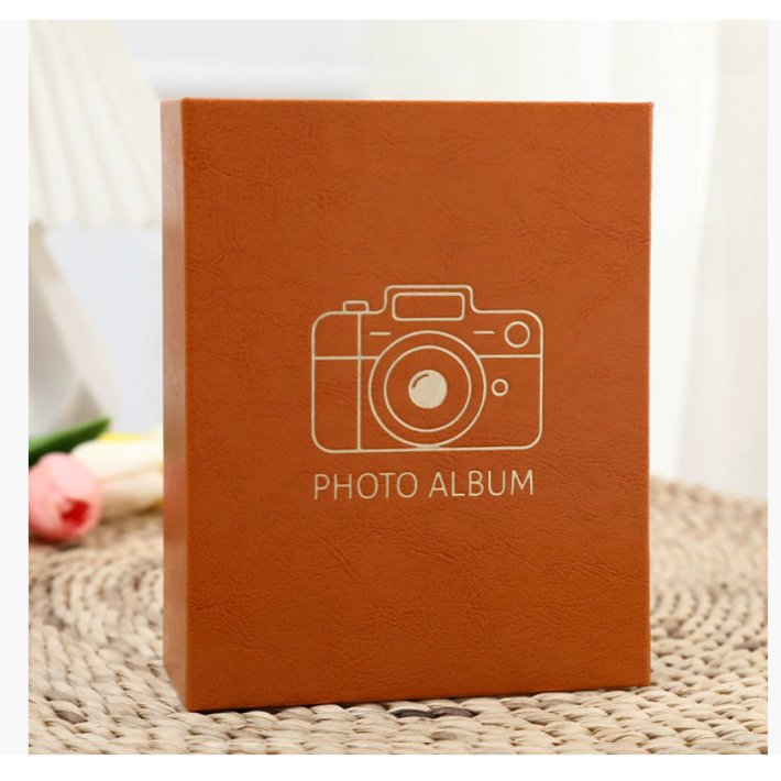 마켓버블 소중한 추억 보관 내구성 튼튼한 포토앨범, 100매, 브라운