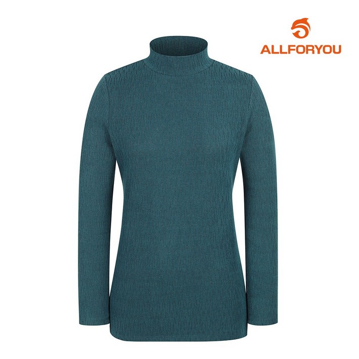올포유 올포유 여성 자가드 하프넥 티셔츠 ALQTL9141804