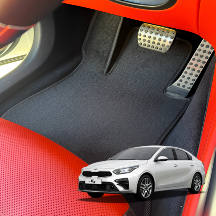 K3 올뉴 더뉴 GT 순정매트 맞춤제작 확장형 국산 고급원단 두툼한 카페트 순정형 카매트 운전석 발매트 발판