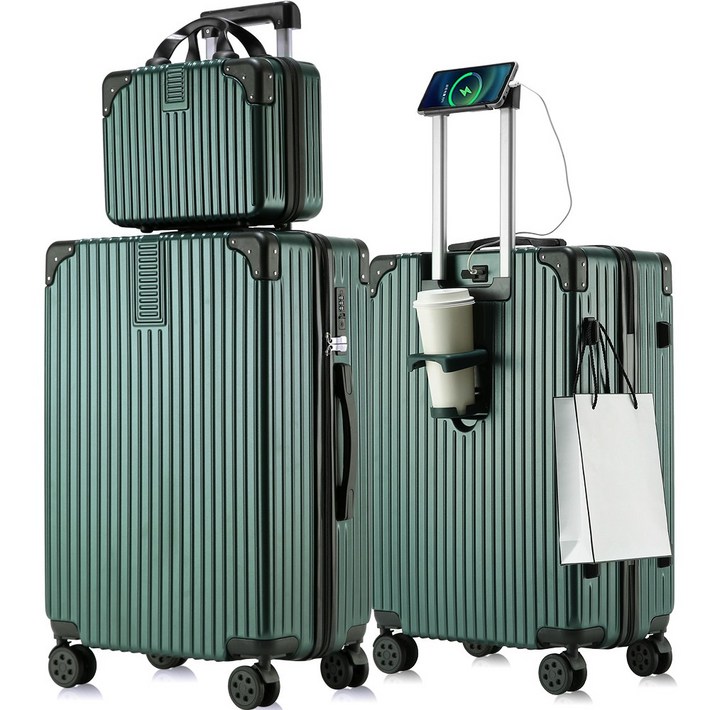 3년AS REGESY 캐리어 14인치 20인치 24인치 27인치 28인치 기내용 다용도 중대형 하드 가벼운 여행 캐리어 2종 세트