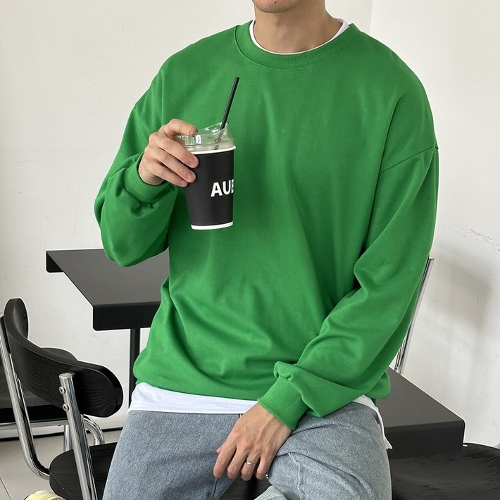 데이즈 남녀공용 맨투맨 오버핏 특양면 15컬러 빅사이즈