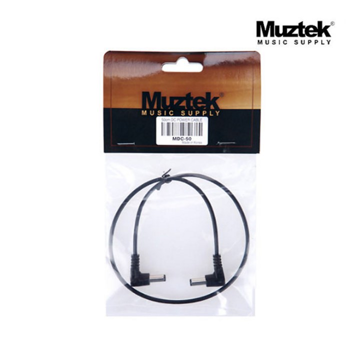 지엠뮤직케이블 Muztek MDC50 DC Cable 50cm 양방향 동일 극성 이펙터전원케이블 뮤즈텍