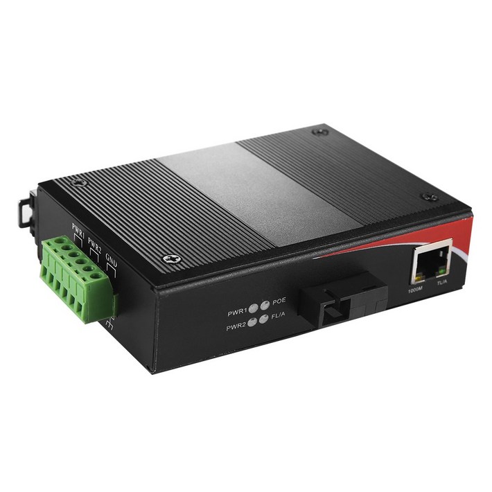 넥스트유 NEXT300FSCSWAPOE 산업용 100Mbps POE 광스위치 30W Simplex SC 싱글모드 A타입 20km 광패치 광점퍼