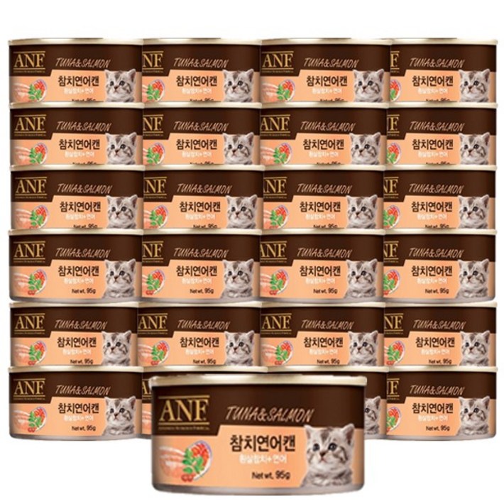 ANF 고양이 캔 참치연어 1박스95g x 24개입, 단품