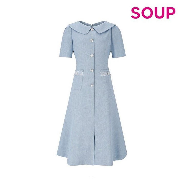 백화점 정품 숲 원피스 더블 포켓 반팔 원피스SZ5OPM2