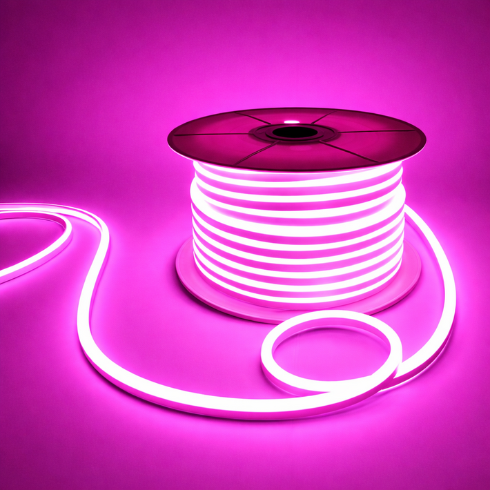 선세이브 부속품 포함 LED 네온플렉스 50M 7W 단면형 AC, 1개, 네온플렉스 핑크색