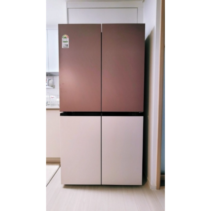 [색상선택형] LG전자 디오스 오브제컬렉션 4도어 냉장고 메탈 870L 방문설치