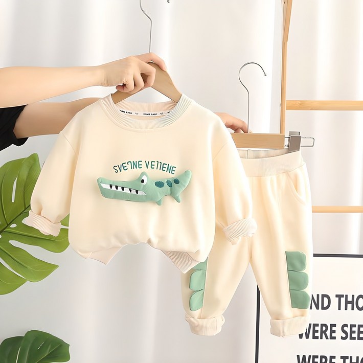 악어 아기 상하복세트 맨투맨 아동