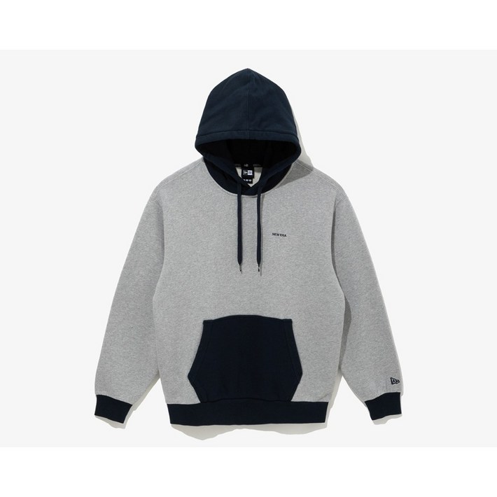 국내매장판 뉴에라 커플티 후드티 남녀공용 박스핏 오리지네이터스 컬러 블록 후드