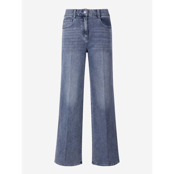 씨씨콜렉트 중계점 미드 블루 세미 와이드 데님 팬츠 E252PSA149 여성 청바지