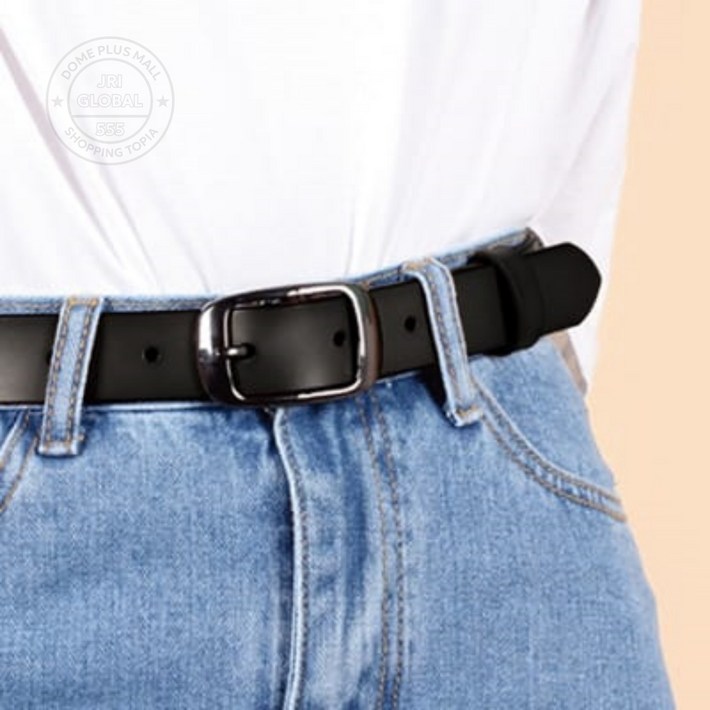 삼군몰 여성 소가죽 벨트 블랙