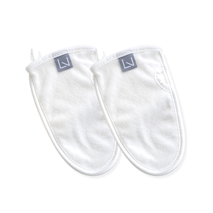 퓨어레비 천연펄프 글러브타올, 2개, 1개입, 화이트