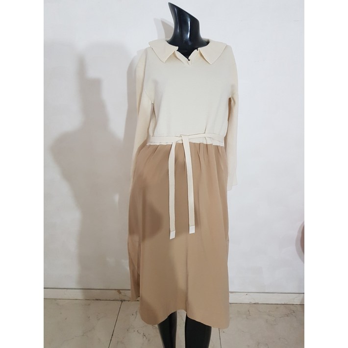 중고 020 SJSJ 니트매치 원피스 55 NB11253