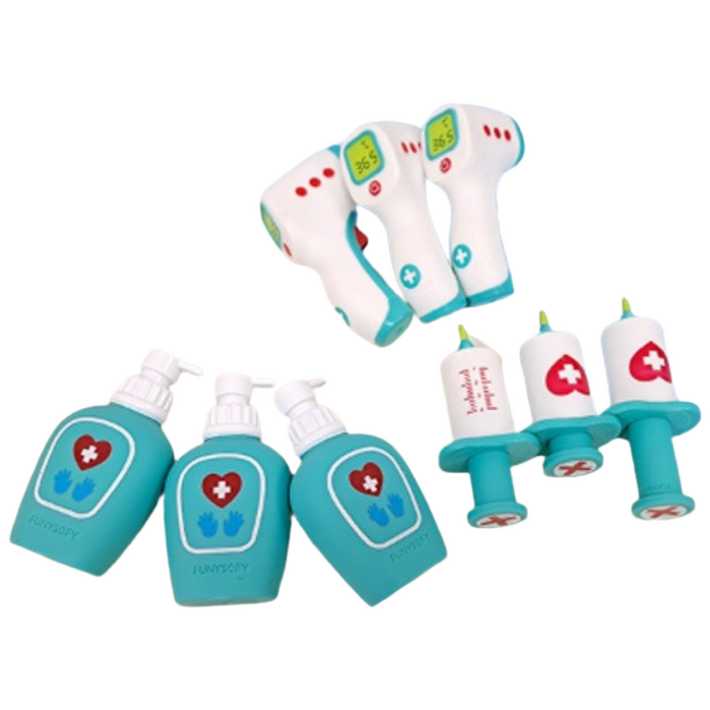 소프트 바이러스 백신 역할놀이 세트 9p 보관 가방 포함