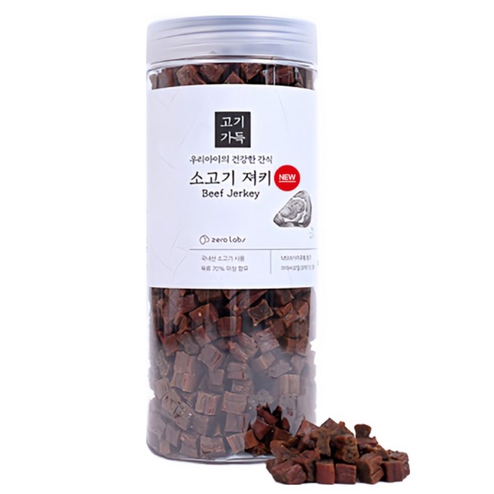 제로랩스 강아지 고기가득 노즈워크 져키, 소고기, 1kg, 1개