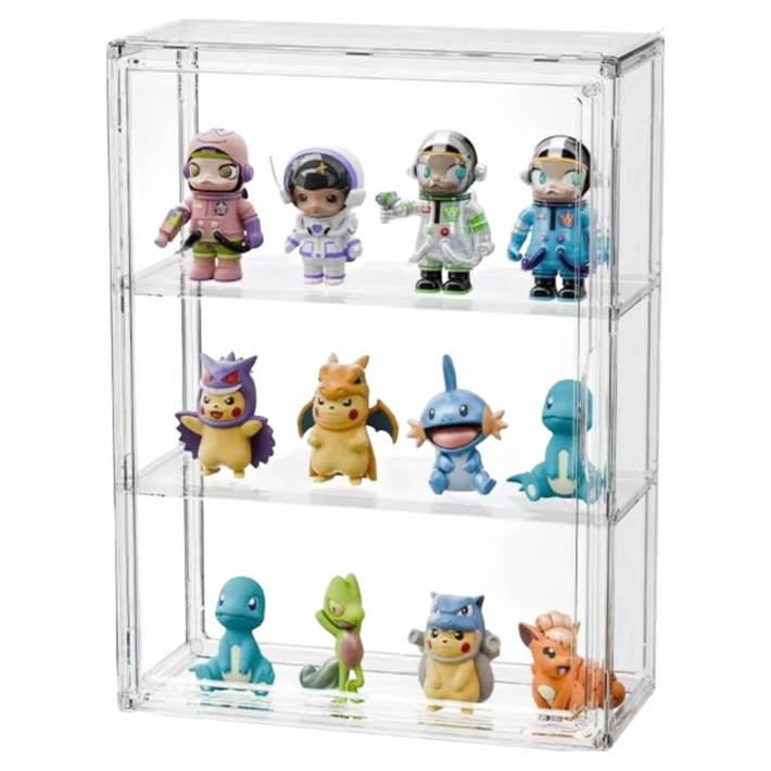 춘게엘 다용도 투명 아크릴 명품 가방정리함, 5개, 3 층 높은 스타일