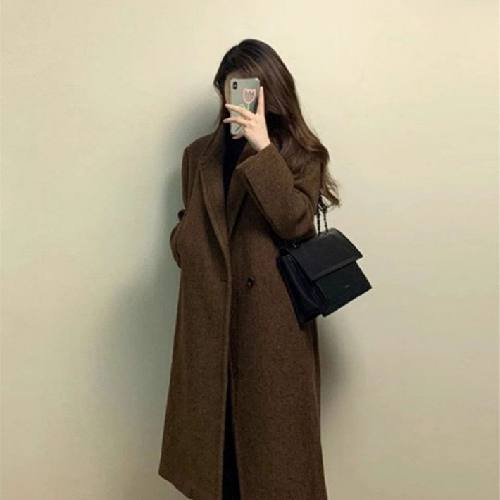 여성 봄 가을 겨울 롱코트 빅사이즈 루즈핏 트렌치 코트 오피스룩 정장 코트