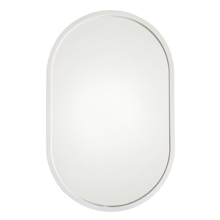 욕실거울 타원형거울 트랙 욕실경 거실 화장실 인테리어거울 트랙경 양타원, No.2 화이트