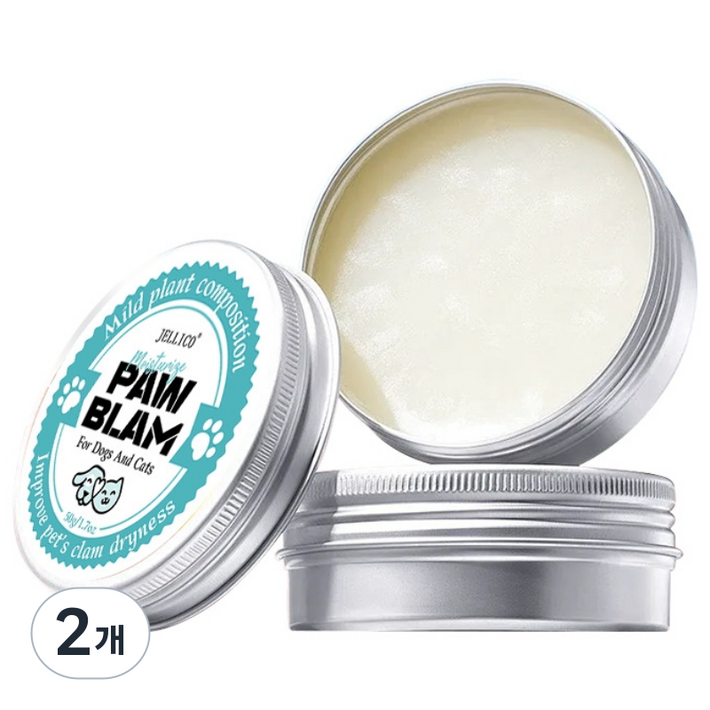 안전한 저자극 반려동물 보습밤, 2개, 60g