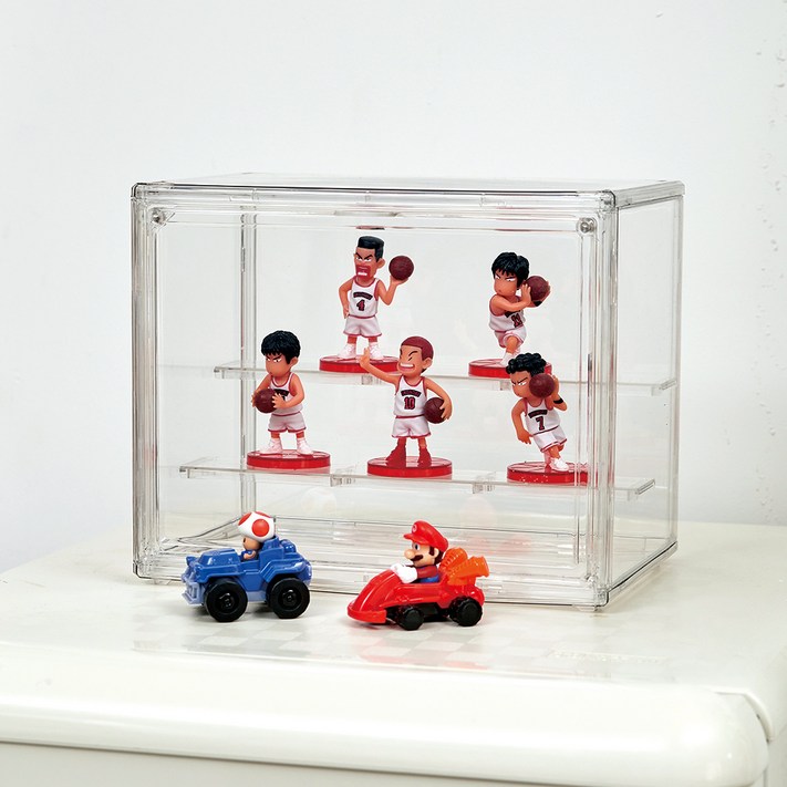 코멧 홈 칸막이가 있는 피규어, 레고 보관 투명 케이스