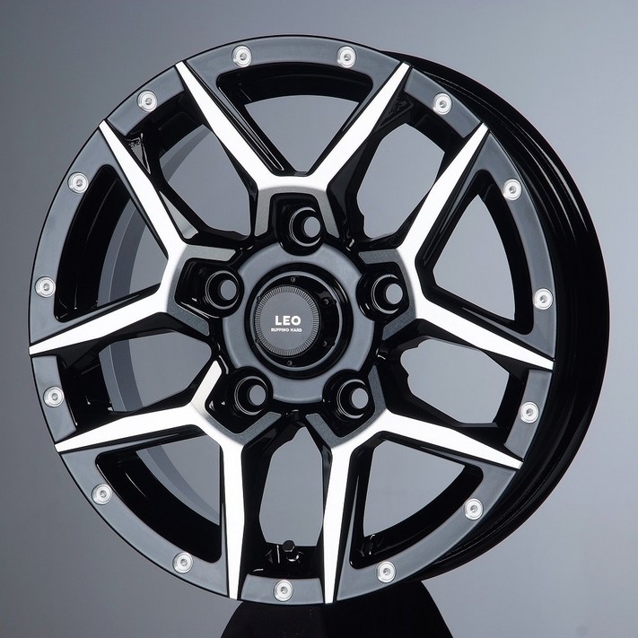 포터2 알루미늄 휠 15인치 루피노 레오9411 블랙폴리쉬 포터2 전륜휠 KC인증 제품 포터휠