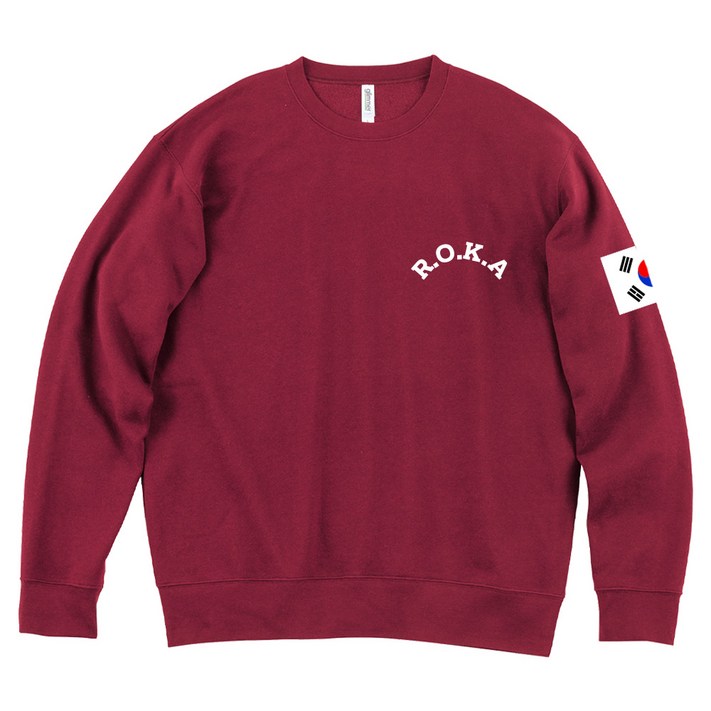 KOREA 대한민국 맨투맨 남자 기모 맨투맨 티셔츠 빅사이즈