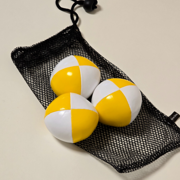 유래미 5.5cm 작은손에 쏙 저글링공 공3개주머니 세트 강의용 수업용 취미용, 1세트