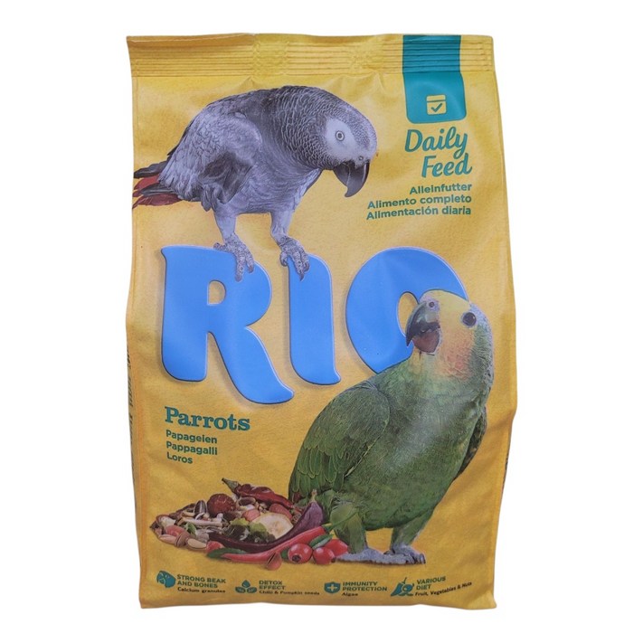 앵무새 먹이 리오 퀘이커 카이큐 중대형 모이 앵무새사료 간식, 1kg, 1개