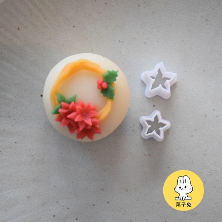 화과자 크리스마스 고명틀 베이킹 떡도장 도구 장식 몰드