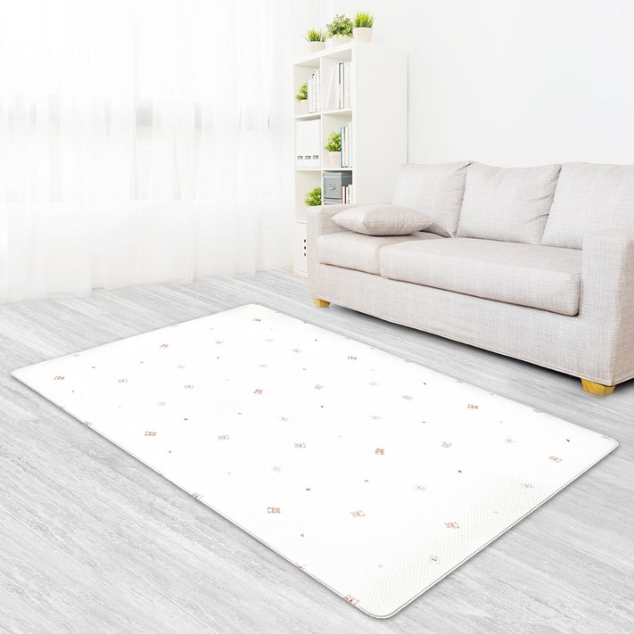 JSSD 놀이방매트 거실 바닥 PVC 쿠션매트 유아 층간소음방지 발매트, 곰인형