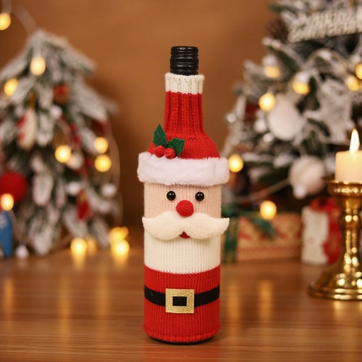 파티굿즈 크리스마스 와인커버 산타 눈사람 장식