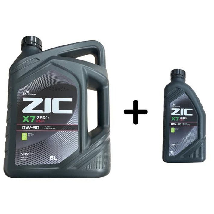 ZIC X7 ZERO LS 0W30 6L 1개  1L 1개