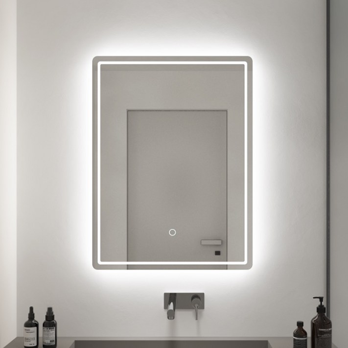 LED 직사각형 조명거울 벽걸이형 화장대 화장실 드레스룸 감성소품 인테리어거울 LED 직사각형 조명거울 벽걸이형 화장대 화장실 드레스룸 감성소품 인테리어거울