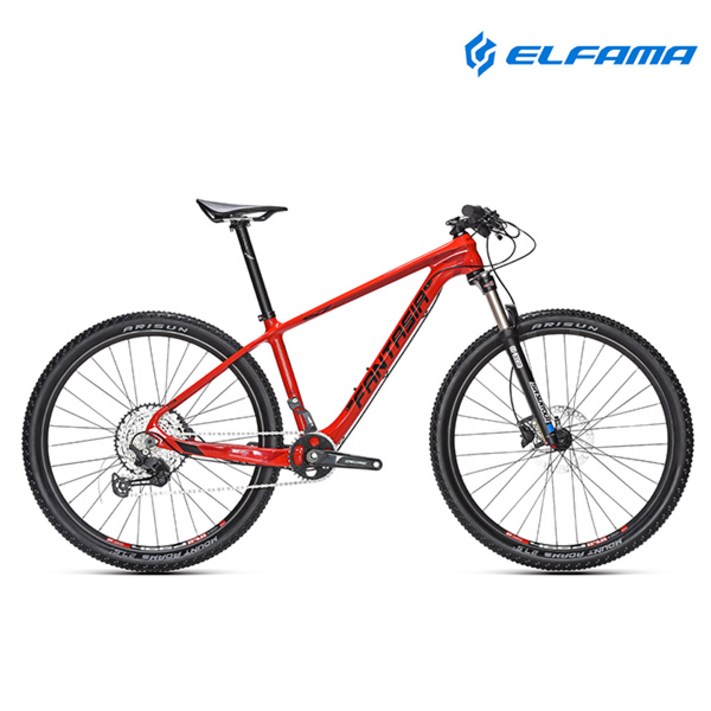 2023 엘파마 판타시아 S7 데오레 12단 카본 MTB 자전거, 레드와인