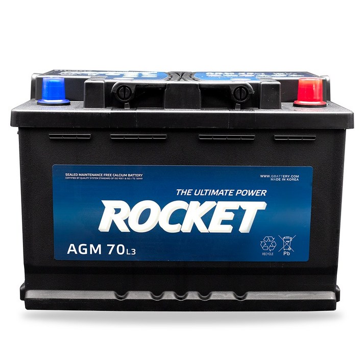 로케트 AGM 70 SM6 QM3 QM6 미니 컨트리맨 티구안 골프 파사트 제타 배터리, 1개